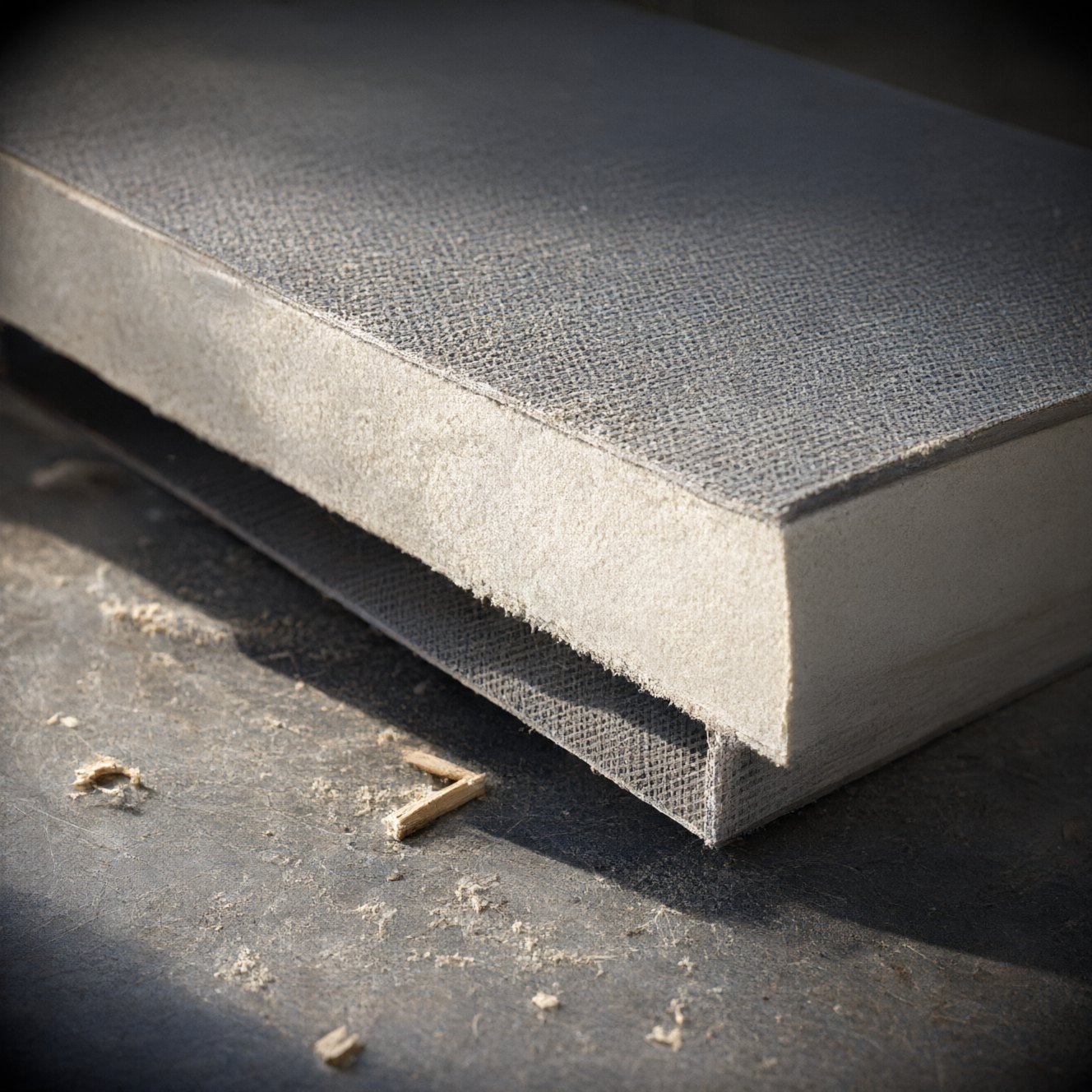 Cross-section of the four-layer composite hull panel with a fibre-reinforced polypropylene core